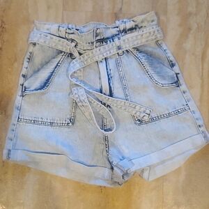 BLANKNYC pleated paper bag shorts - 28
